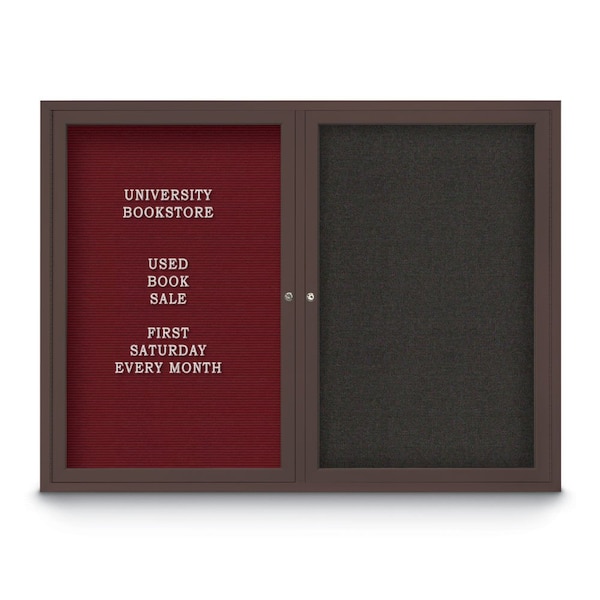 Corkboard, 18"x24", Surf/Black